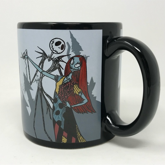 Nightmare Before Christmas Tim Burton Disney Mug Jack Skellington Sally Mayor - Picture 1 of 9